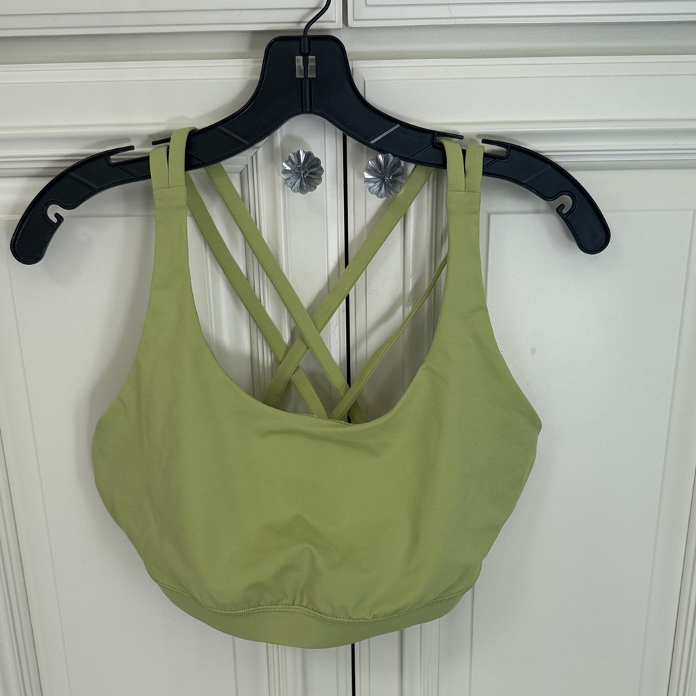Lululemon Green Strappy Sports Bra